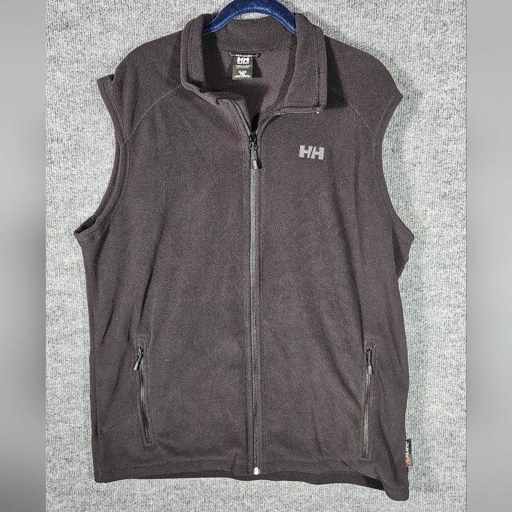 Helly Hansen Black Fleece Vest with HH Logo Men's Xl